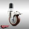 Service Caster 4 Inch 316SS Maroon Poly Swivel 1-7/8 Inch Expanding Stem Caster Lock Brake SCC SCC-SS316TTLEX20S414-PPUB-MRN-178 - alternate 4